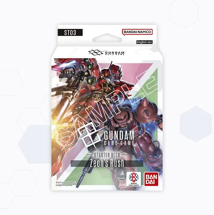 Gundam Card Game: Starter Deck Display- 03 Zeon’s Rush [ST03]
